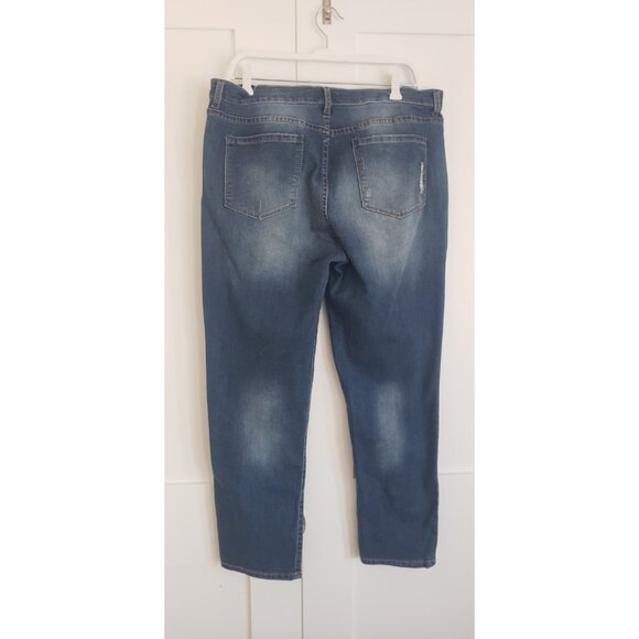 CODE BLEU GRACIE BESTIE JEAN APPLIQUE FRONT DENIM JEANS SZ 14 - Picture 5 of 7